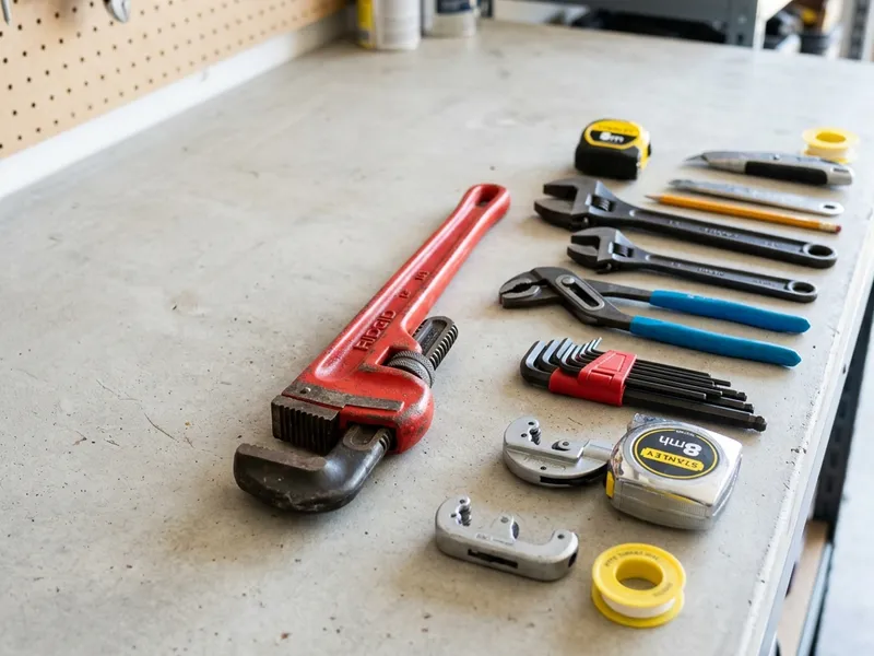 Professional plumbers in Seama, NM equipped with top-tier tools for residential and commercial plumbing services.
